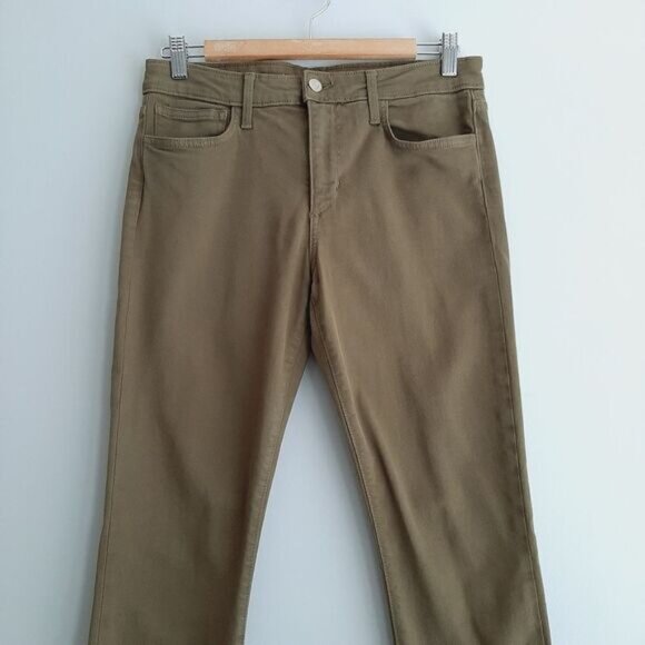 JOE'S JEANS The Skinny Long Khaki Green Medium Wash Cotton Twill Sz 30 - Picture 2 of 11